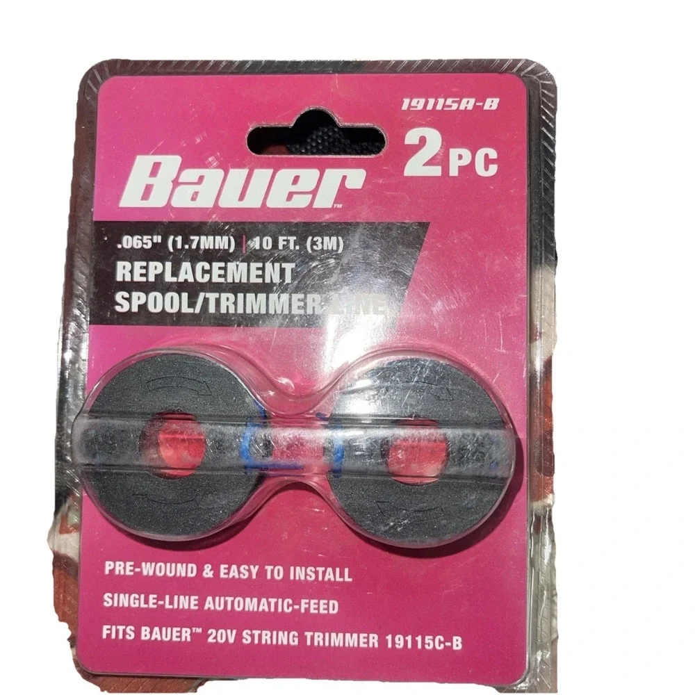 (4) 10 Ft. 0.065 In. Replacement String Trimmer Line Harbor Freight Bauer 19115C